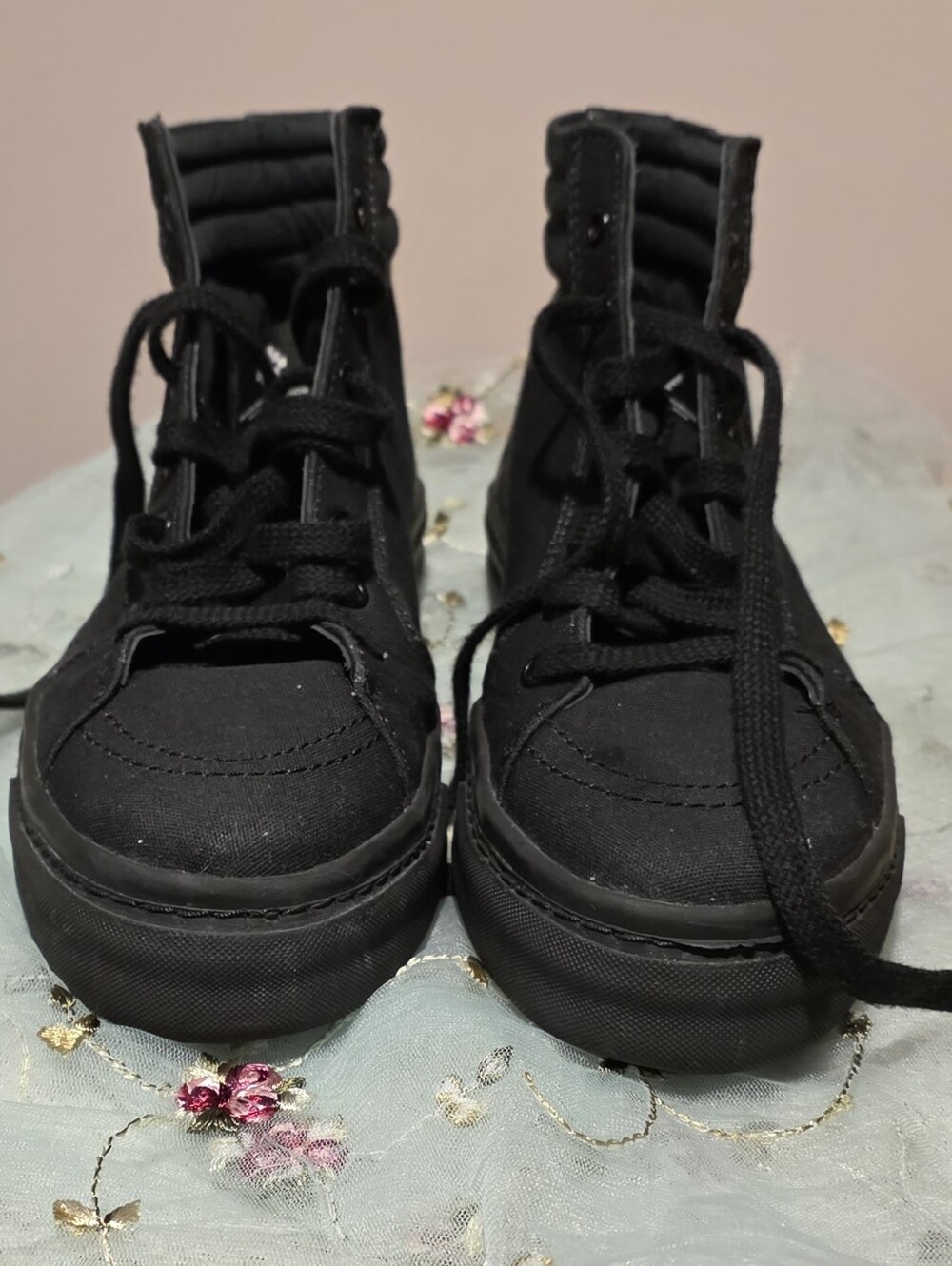 Mens Marcelo Burlon County Of Milan High-Top Canvas Sneakers